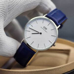 Daniel Wellington watch with minimalist design and leather strap