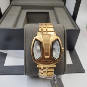 TIMEKEY Men's Dual Dial Wristwatch (Full Gold)