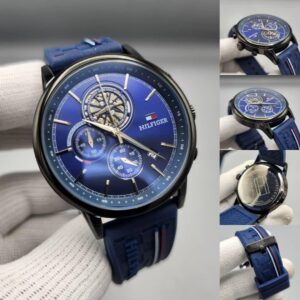 Tommy Hilfiger Watch β Blue Dial (Black Case)