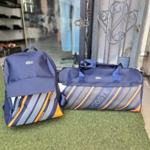 Lacoste Blue Backpack & Duffel Bag Set