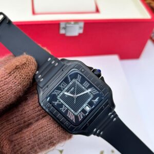 Cartier Santos Rubber Strap Watch