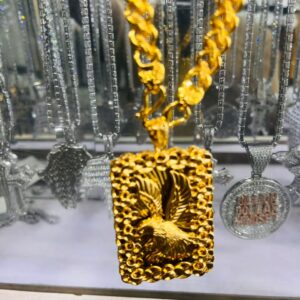 Bold Eagle Gold Pendant Chain