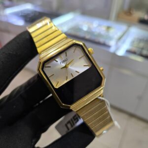 FUSILI Gold-Tone Retro Analog Watch